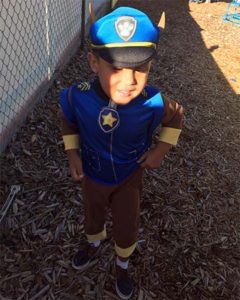 Children dressed up in costumes on October 31, to celebrate Super Hero day.
