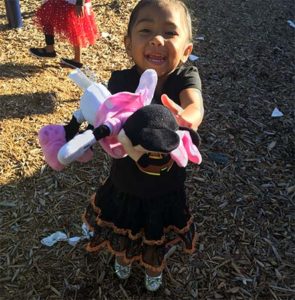 Children dressed up in costumes on October 31, to celebrate Super Hero day.